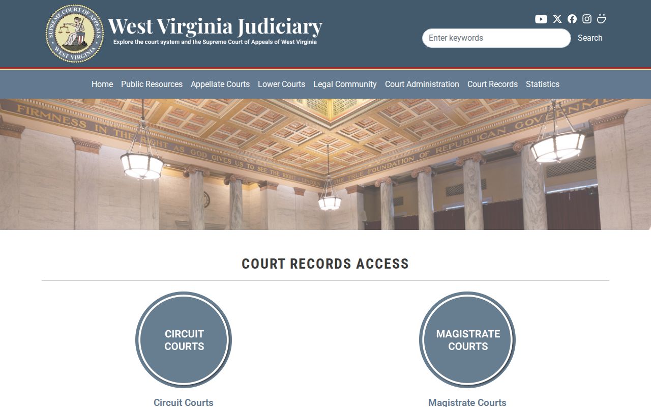 Hancock County court record access after a booking
